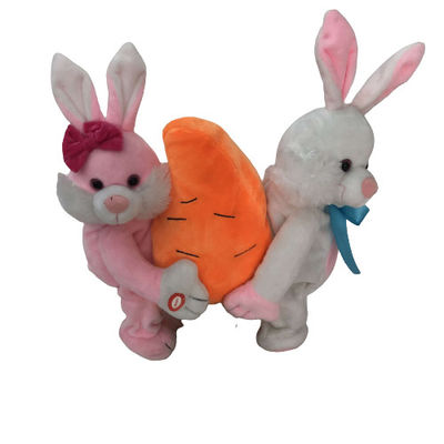 0.26M 10.24 İnç Şarkı Söyleyen Paskalya Tavşanı Oyuncak Paskalya Doldurulmuş Hayvanlar ve Peluş Oyuncaklar
