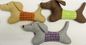 3 Clrs Köpek Squeak Oyuncak Özelleştirilebilir Peluş Köpek Oyuncağı BSCI Denetim