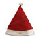 0.4M 15.75in Kırmızı Kadife Noel Baba Ve McDonald Logolu Beyaz Noel Şapkası