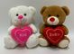 20 Cm 2 ASSTD Kalp Oyuncakları ile Doldurulmuş Ayılar Sevgililer Günü için Sevimli Hediyeler