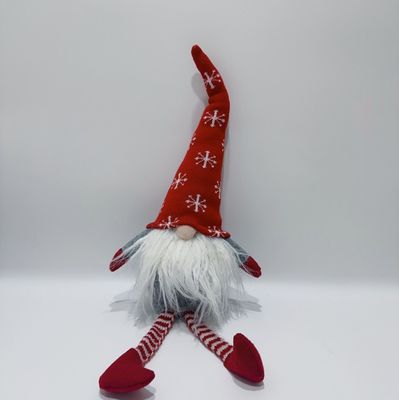 X'Mas Teşekkürler Veren Gün Hediyeleri Kırmızı Peluş Gnome Uzun Sakallı Oyuncak 30cm