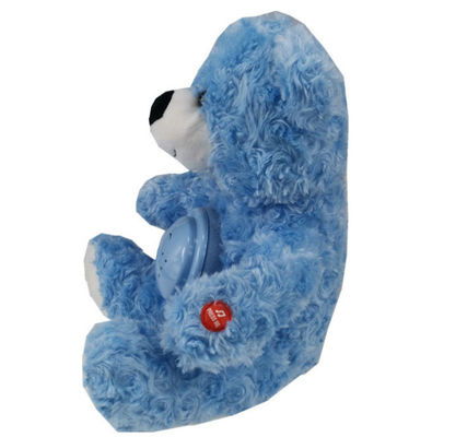Sıcak Satış LED Dolu Hayvan Renkli Parlak Plüş Teddy Ayı Projeksiyonu Işık Bebek Yemeği Plüş Teddy Ayı
