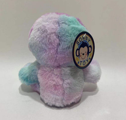 Özel Logo Kaydı ve Tekrarlama Sol ve Sağ Hareket Mor Pembe Kravat-Dye Sloth Plüş Oyuncağı