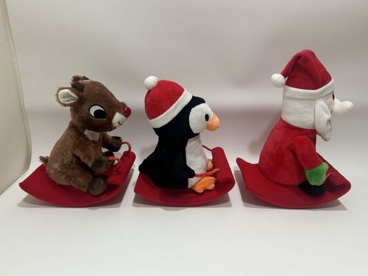 3 Assorted Rocking Chairs with Forward & Backward Movement and Music