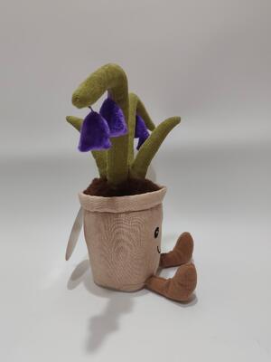 Peluş Malzemeden ve %100 PP Pamuktan Yapılmış Mavi Çan Kayıt Peluş Oyuncak