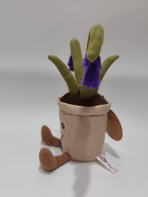 Peluş Malzemeden ve %100 PP Pamuktan Yapılmış Mavi Çan Kayıt Peluş Oyuncak