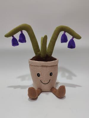 Peluş Malzemeden ve %100 PP Pamuktan Yapılmış Mavi Çan Kayıt Peluş Oyuncak