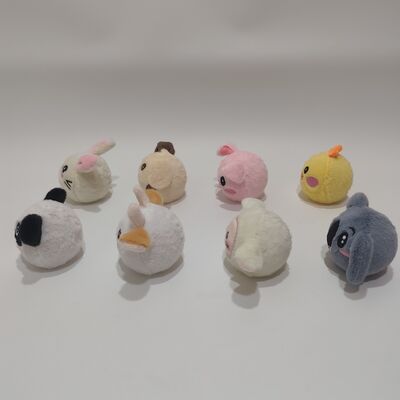 Oyun Zamanı İçin Canlı 8'li Çiftlik Hayvanı Zıplayan Top Koleksiyonu