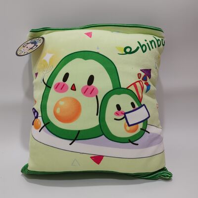 Şeffaf PVC Avokado Puding Yastığı Sevimli Avokado Dolgulu