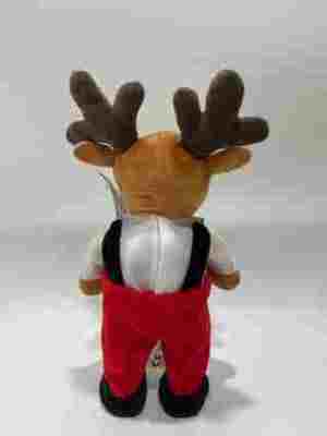 Singing & Dancing Christmas Deer Plush Toy With Music