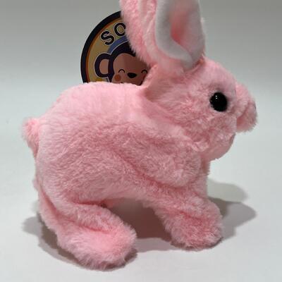 Özel Tasarım Dolu Hayvan Tatlı Tatlı Sıçran Rabbit Elektronik Plüş Oyuncağı