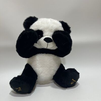Tekrarlama Fonksiyonu ve Müzikli Etkileşimli Saklambaç Panda Peluş Oyuncak, Sevimli Yatar Pozisyonda Saklambaç Oyuncak