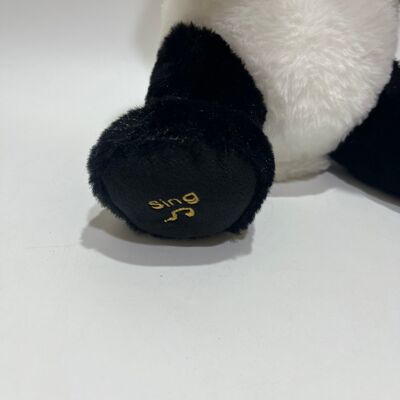 Tekrarlama Fonksiyonu ve Müzikli Etkileşimli Saklambaç Panda Peluş Oyuncak, Sevimli Yatar Pozisyonda Saklambaç Oyuncak