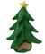 35cm 13.8in Doldurulmuş Hayvan Noel Ağacı Elektrikli Peluş Tırmanma Merdiveni Noel Baba