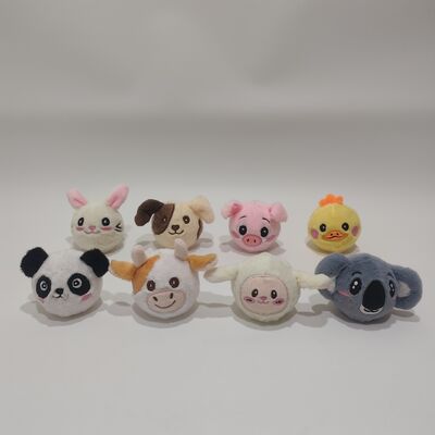 Oyun Zamanı İçin Canlı 8'li Çiftlik Hayvanı Zıplayan Top Koleksiyonu