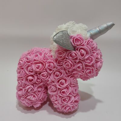 Sevgililer Günü Gülü Unicorn Peluş Oyuncak Romantik Hediye