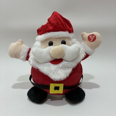 Noel Şarkısı ve Müzikle Santa Plush Oyuncağı