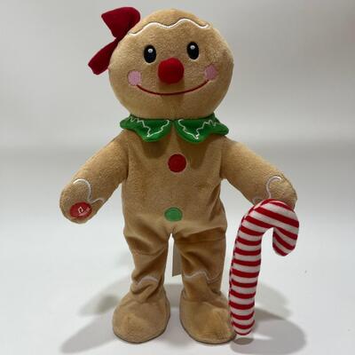 Şarkı ve Dans Noel Zencefilli Kek Müzikle Plüş Oyuncak