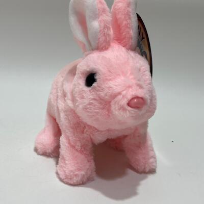 Özel Tasarım Dolu Hayvan Tatlı Tatlı Sıçran Rabbit Elektronik Plüş Oyuncağı